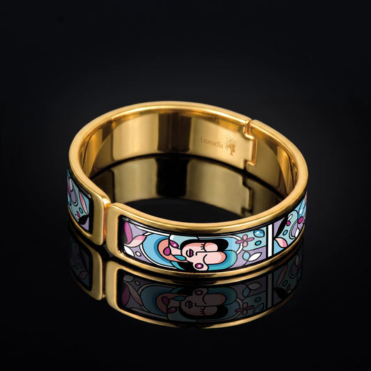 Enamel Gold Bracelet "MuseGem"