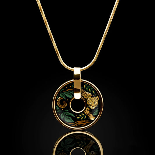 Enamel Gold Necklace "Selva Dorada"