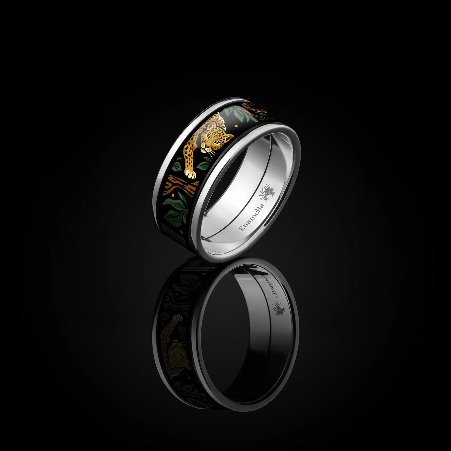 Enamel Gold Ring "Selva Dorada"