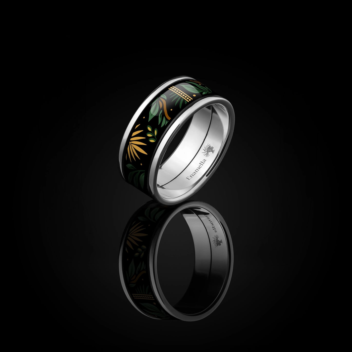 Enamel Gold Ring "Selva Dorada"