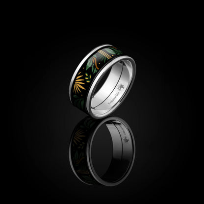 Enamel Gold Ring "Selva Dorada"