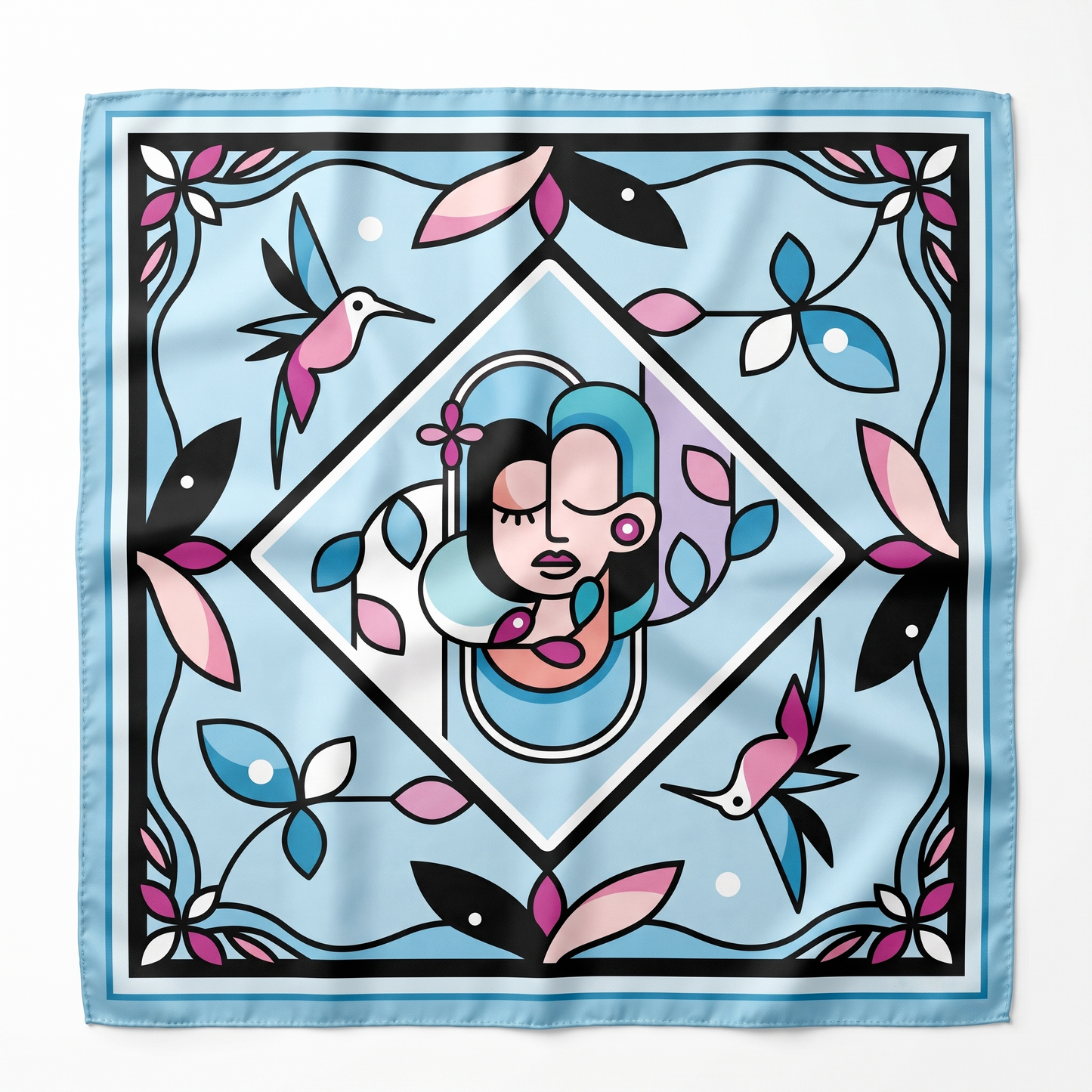 Silk scarf "MuseGem". Pre-order only.