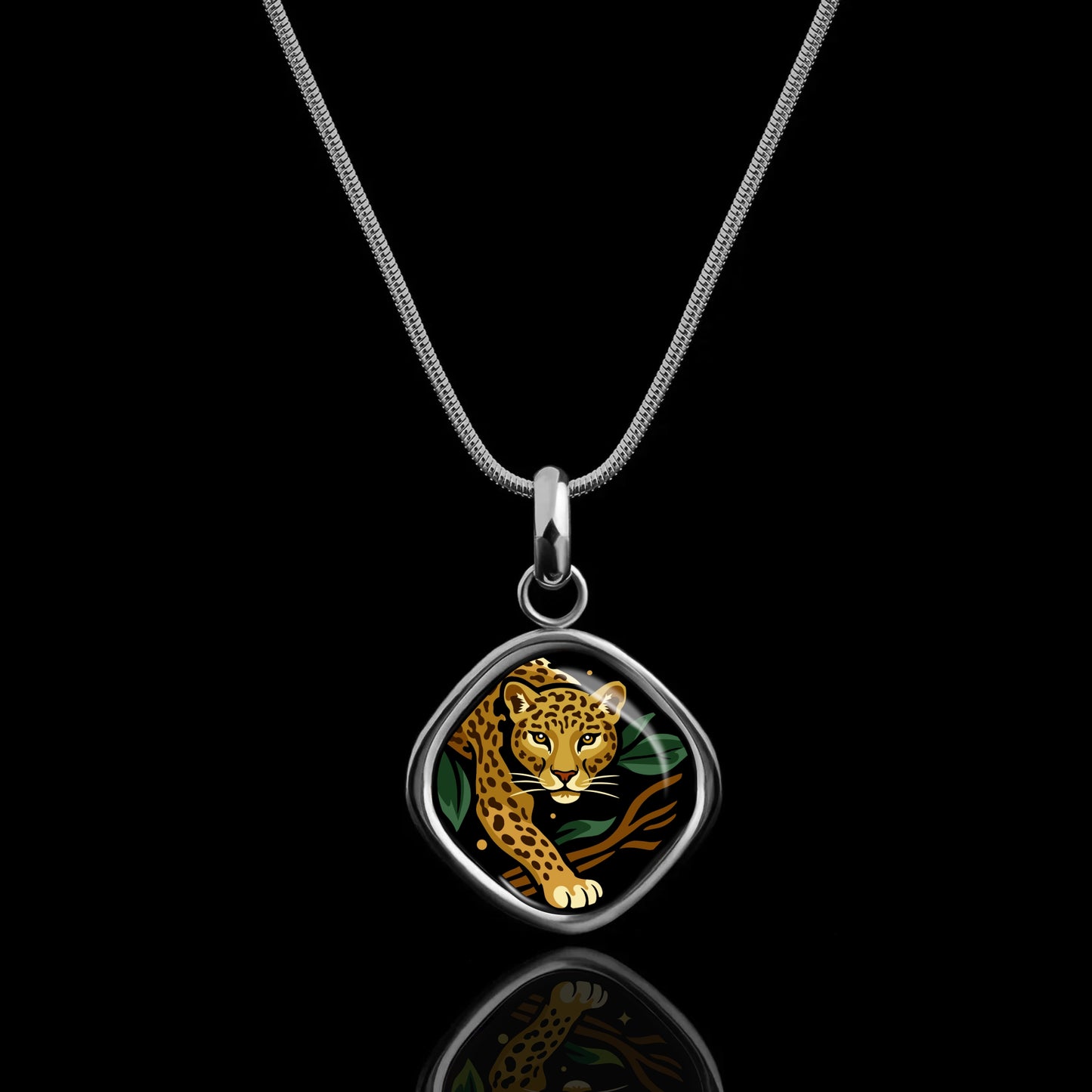 Enamel Pendant "Selva Dorada"