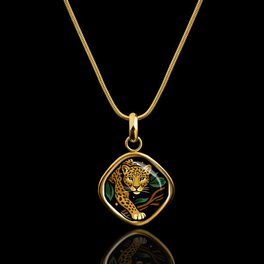 Enamel Pendant "Selva Dorada"