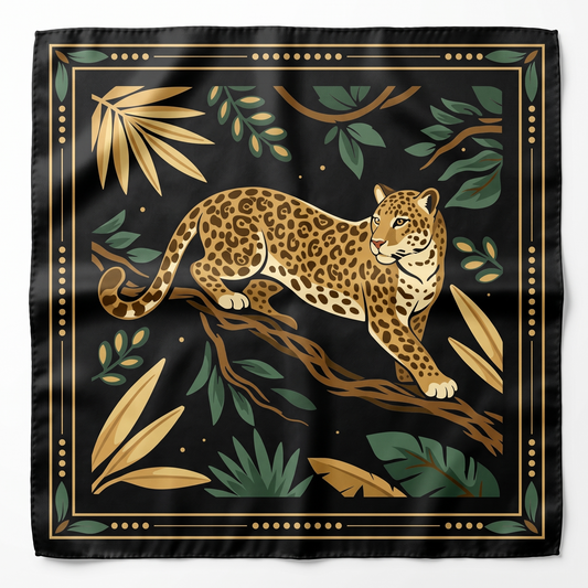 Silk Scarf "Selva Dorada".Pre-order only.