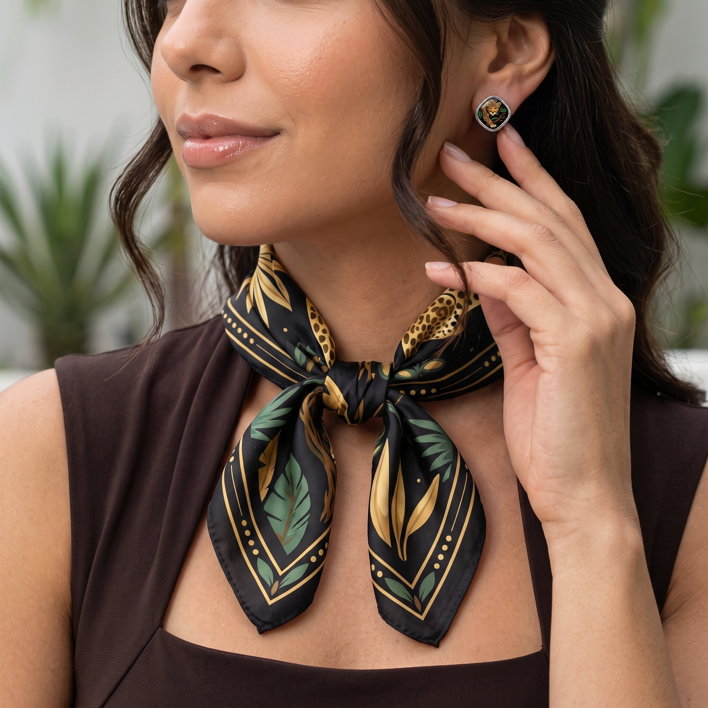 Silk Scarf "Selva Dorada".Pre-order only.